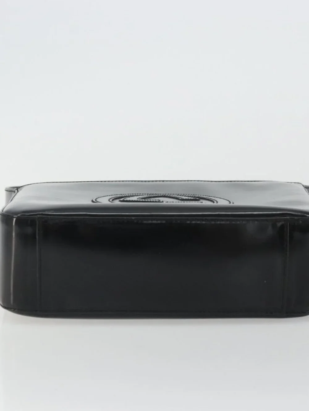 GUCCI Shoulder Bag Patent leather Black Silver 000 1013 0506 Auth 175750